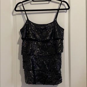 H&M Black sequins top